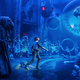 Yes, this is a scene that happens in Solo.